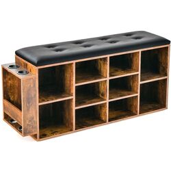 Bancheta-etajera pentru incaltaminte JV10876CF (Rustic Brown) Thumb