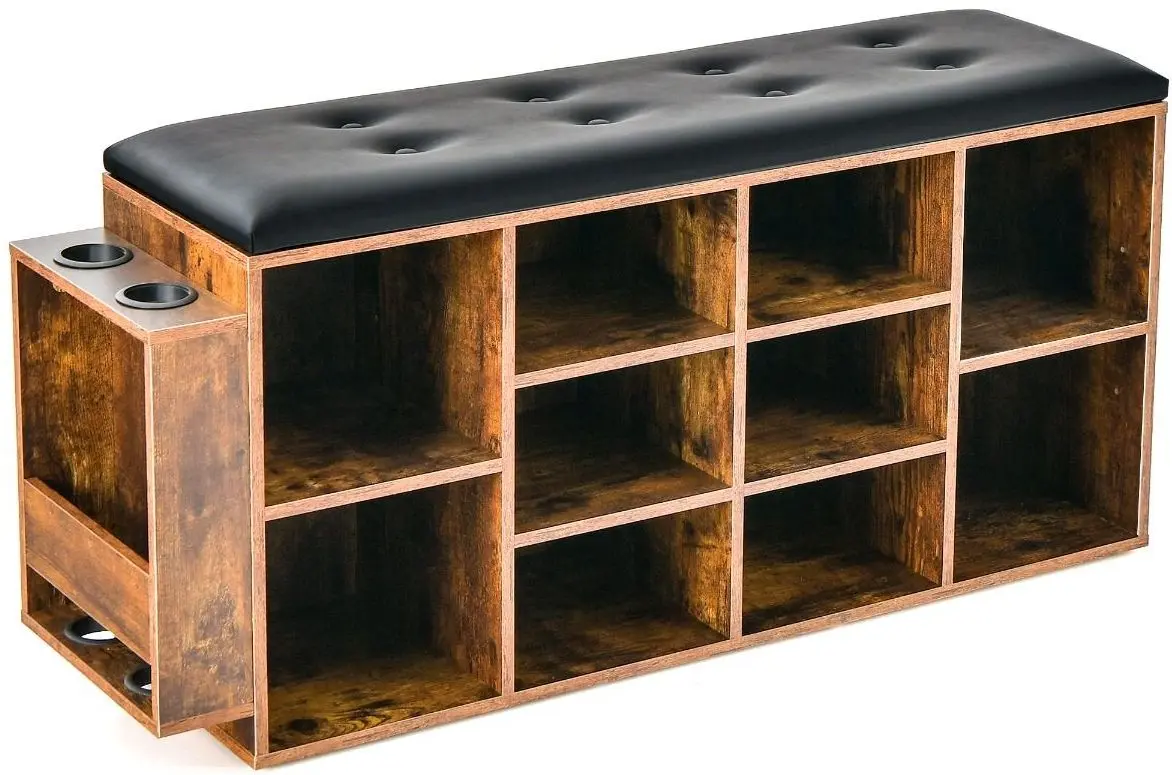 Bancheta-etajera pentru incaltaminte JV10876CF (Rustic Brown)