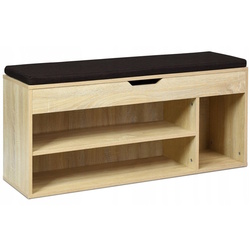 Bancheta-etajera pentru incaltaminte Costway JV11726NA (Sonoma Oak) Thumb