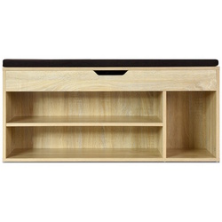 Bancheta-etajera pentru incaltaminte Costway JV11726NA (Sonoma Oak) Thumb