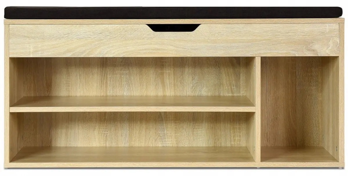 Bancheta-etajera pentru incaltaminte Costway JV11726NA (Sonoma Oak)