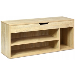 Bancheta-etajera pentru incaltaminte Costway JV11726NA (Sonoma Oak) Thumb