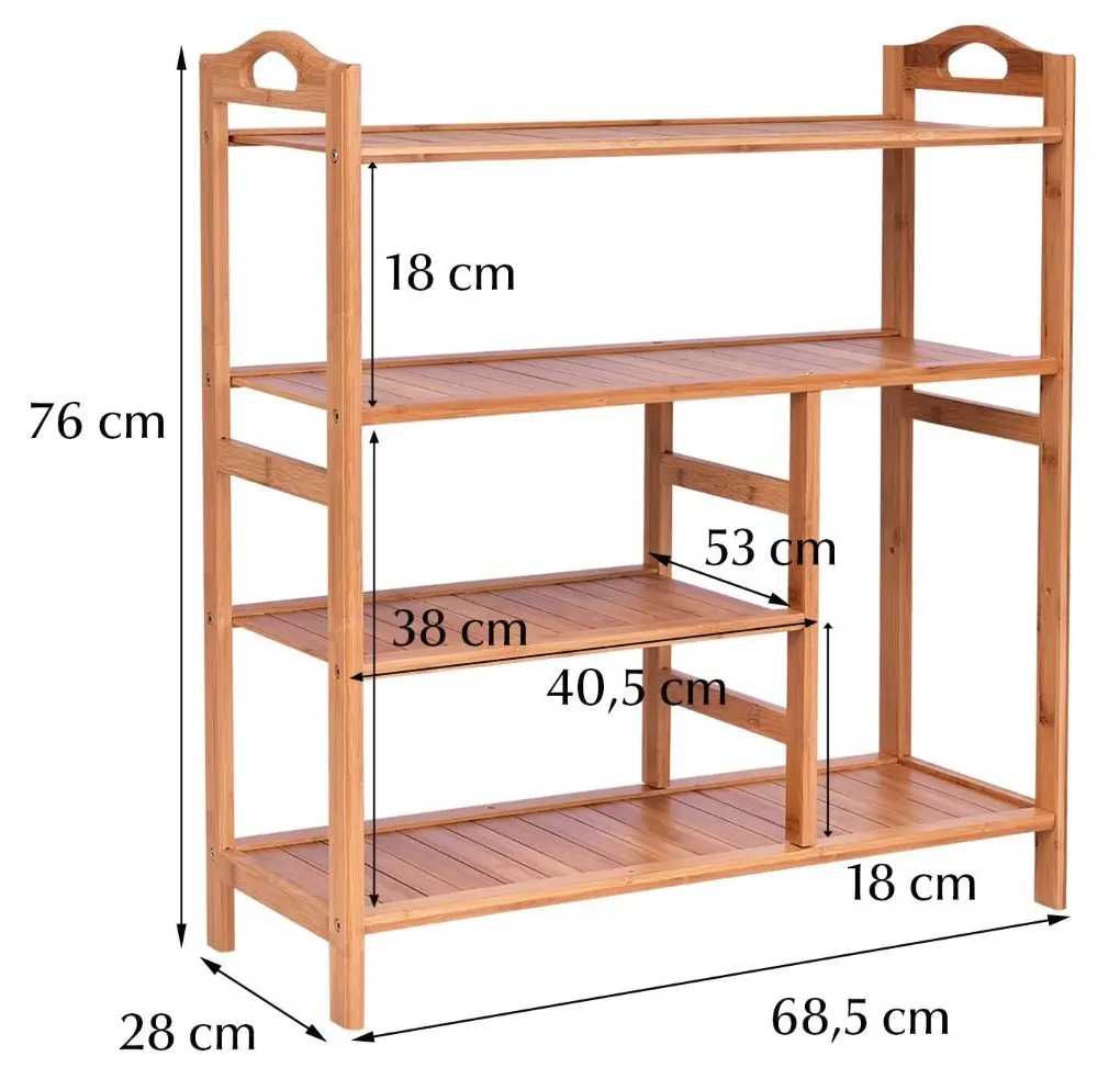 Стеллаж для обуви Costway HW56488 (Natural) - 4