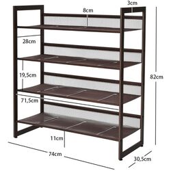 Etajera pentru incaltaminte Costway HW66359 (Brown) Thumb