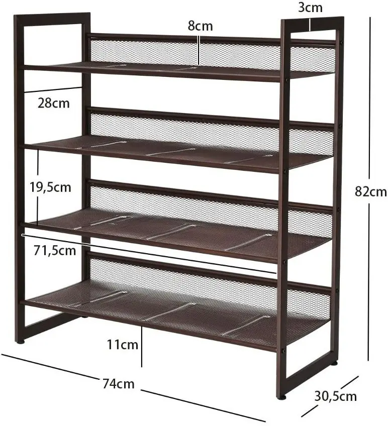 Etajera pentru incaltaminte Costway HW66359 (Brown)