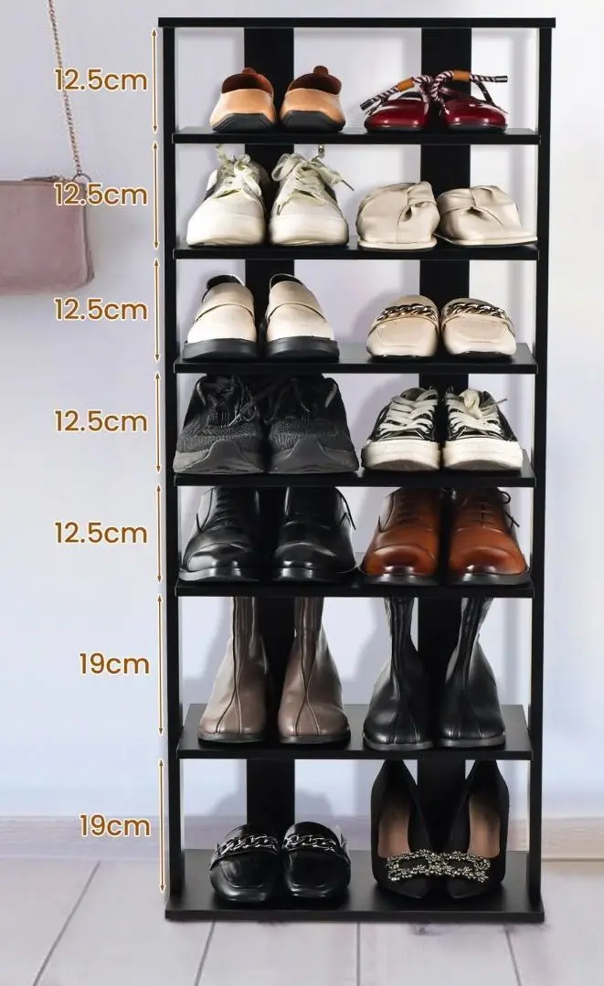 Etajera pentru incaltaminte Costway JZ10125DK (Black)