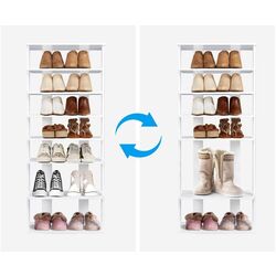 Etajera pentru incaltaminte Costway JZ10125WH (White) Thumb