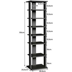 Etajera pentru incaltaminte Costway JZ10140DK (Black) Thumb