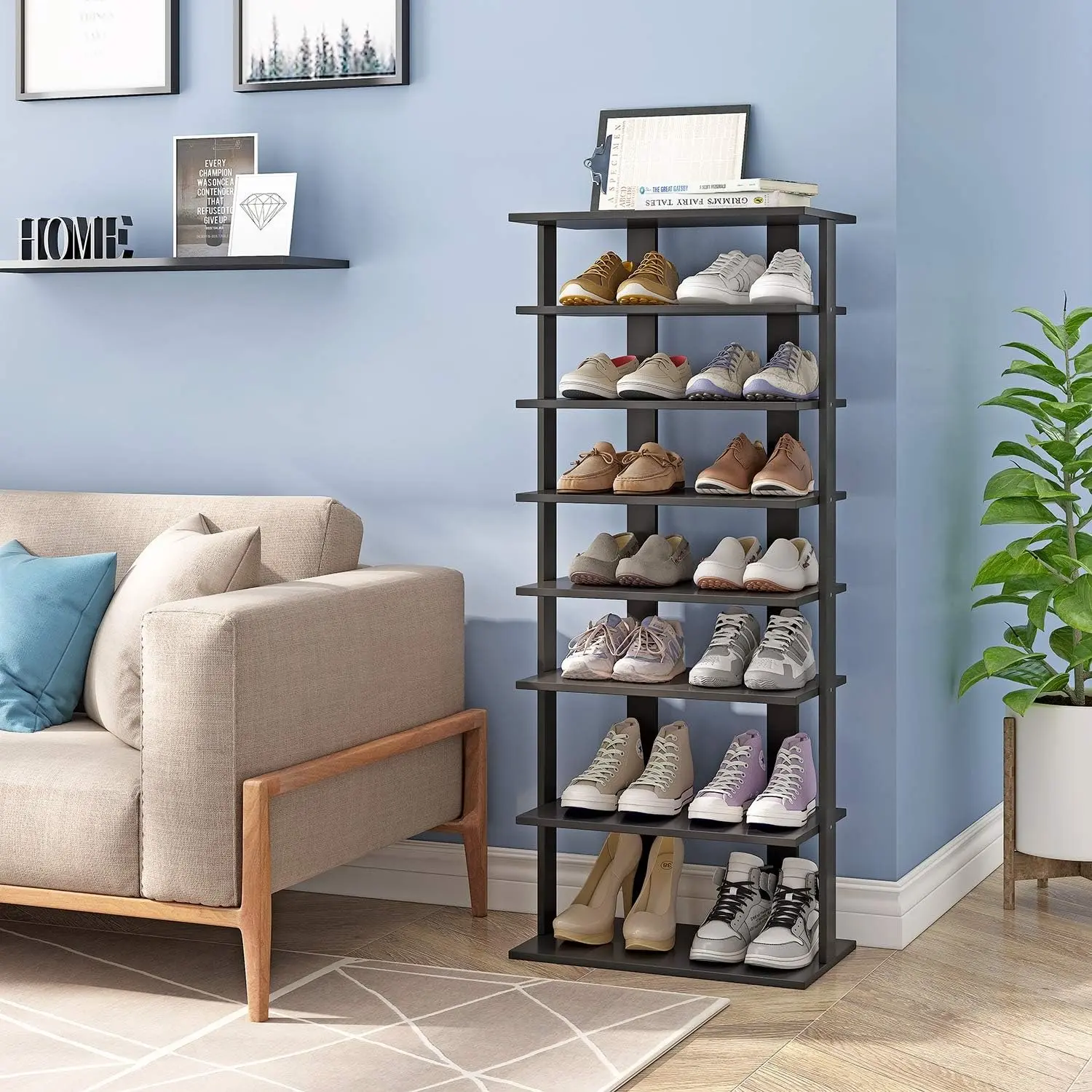 Etajera pentru incaltaminte Costway JZ10275DK (Black)