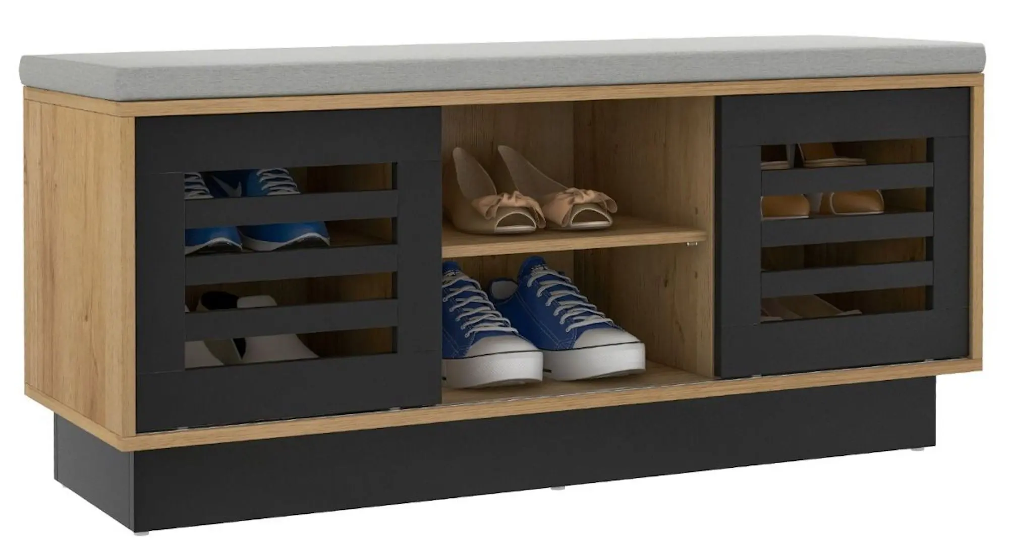 Tumba-bancheta pentru incaltaminte Costway JV10885CF (Natural)