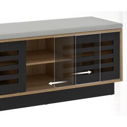 Tumba-bancheta pentru incaltaminte Costway JV10885CF (Natural) Thumb