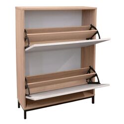 Tumba pentru incaltaminte DP 2S 80x110 (White/Wood) Thumb