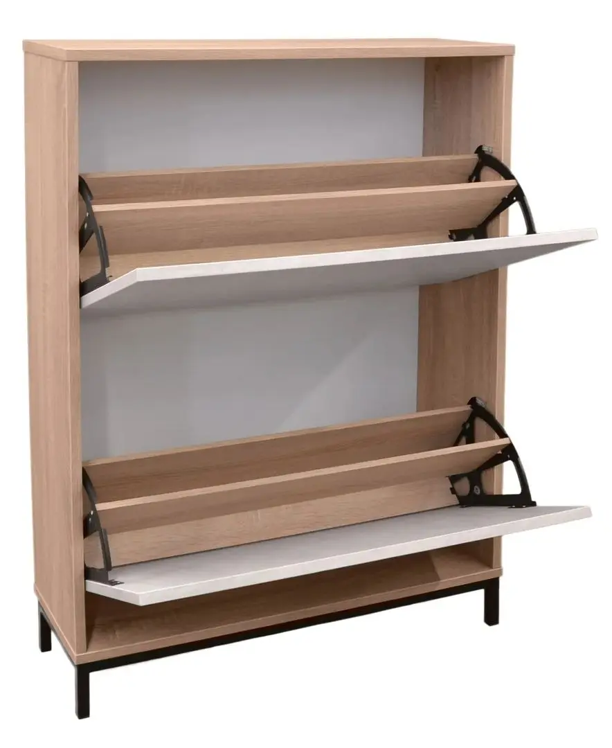 Tumba pentru incaltaminte DP 2S 80x110 (White/Wood)