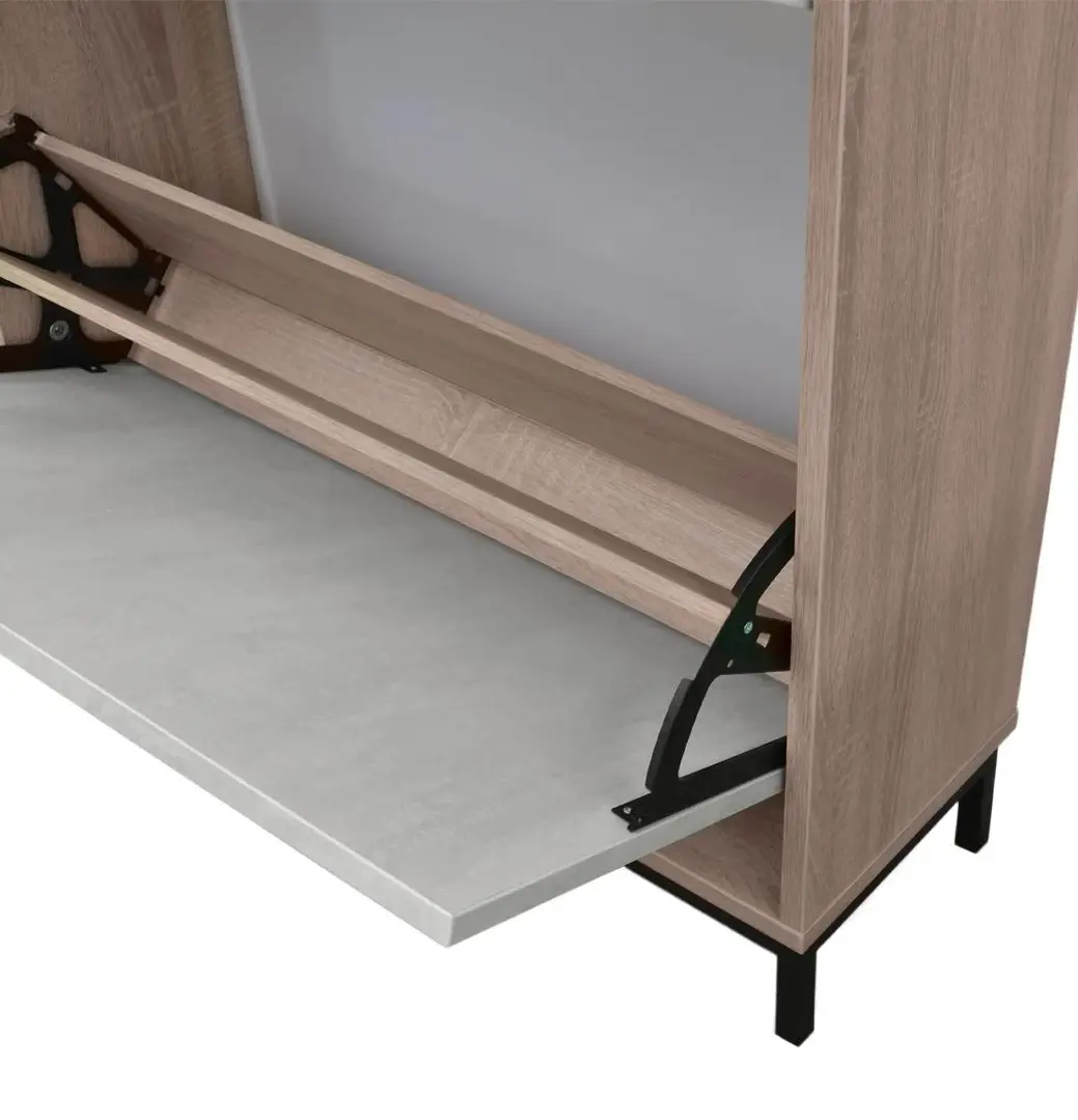 Tumba pentru incaltaminte DP 2S 80x110 (White/Wood)