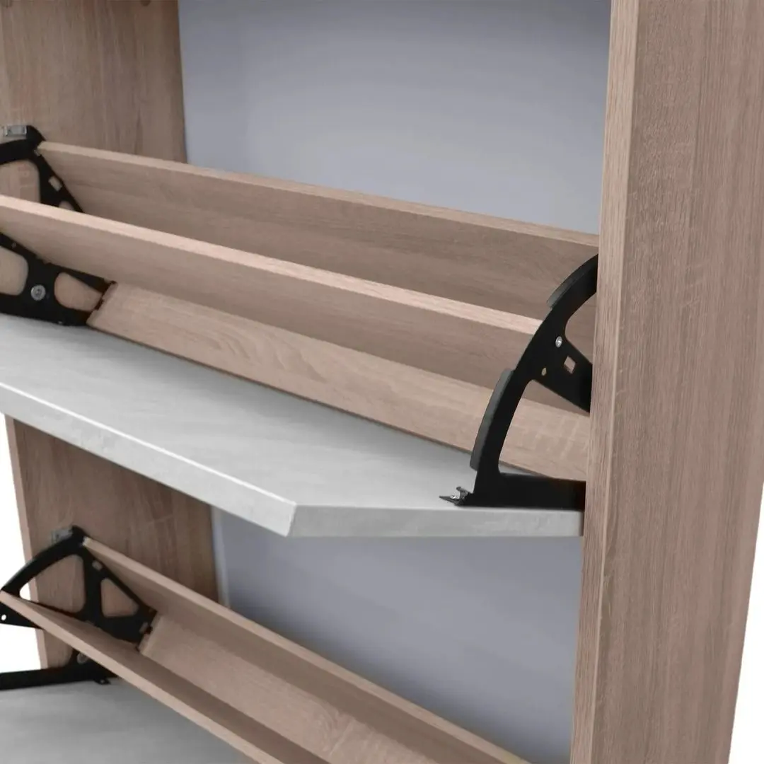 Tumba pentru incaltaminte DP 2S 80x110 (White/Wood)