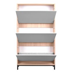 Tumba pentru incaltaminte DP 3S 80x144 (White/Wood) Thumb