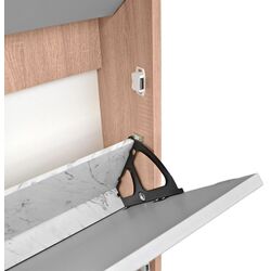 Tumba pentru incaltaminte DP 3S 80x144 (White/Wood) Thumb