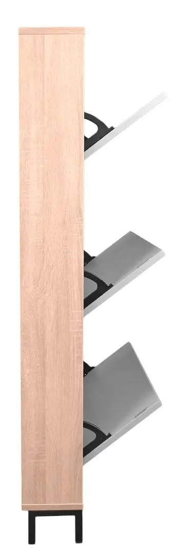 Tumba pentru incaltaminte DP 3S 80x144 (White/Wood)