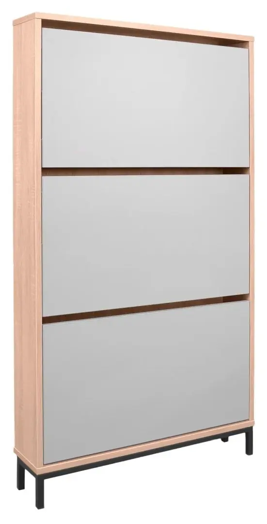 Tumba pentru incaltaminte DP 3S 80x144 (White/Wood)