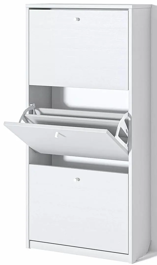 Tumba pentru incaltaminte Fabrik Home 3D 600 (Ash White)