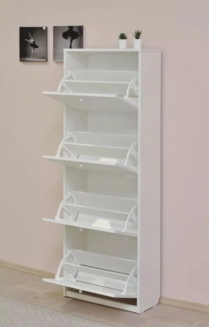 Tumba pentru incaltaminte Fabrik Home 4D 600 (Ash White)