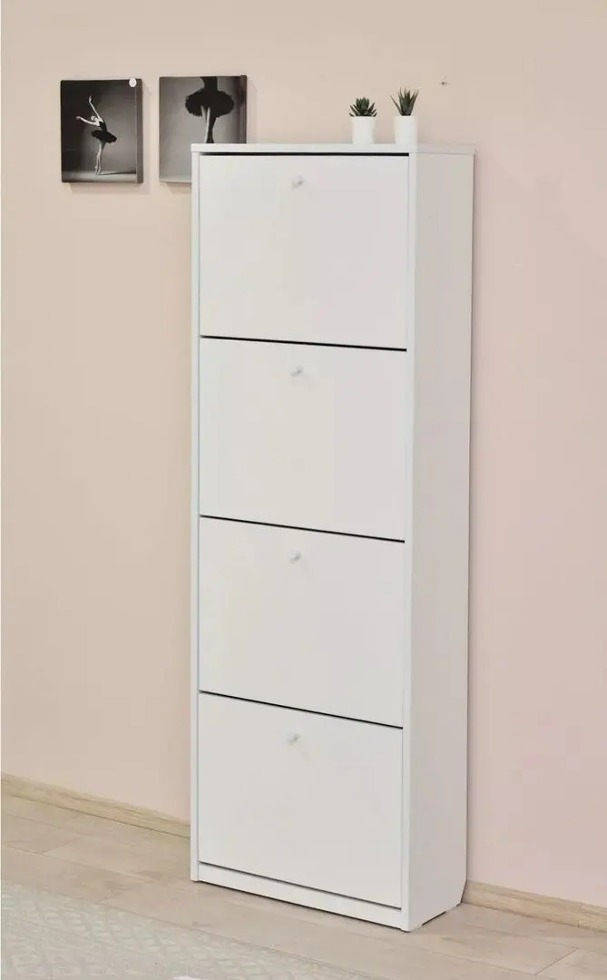 Tumba pentru incaltaminte Fabrik Home 4D 600 (Ash White)