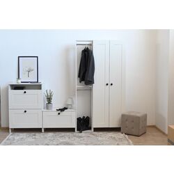 Тумба для обуви Fabrik Home Mezzo 2Д (Белый Ясень) Thumb