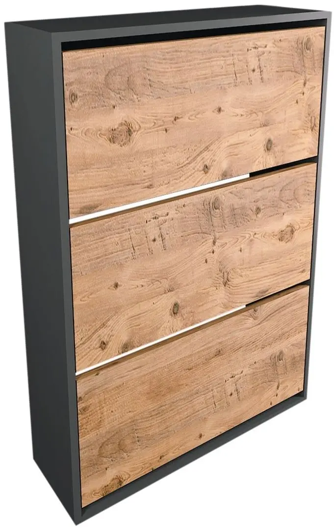 Tumba pentru incaltaminte Bofigo 3D (Anthracite/Pine)