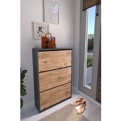 Tumba pentru incaltaminte Bofigo 3D (Anthracite/Pine) Thumb