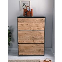 Тумба для обуви Fabulous 3D (Anthracite/Pine)