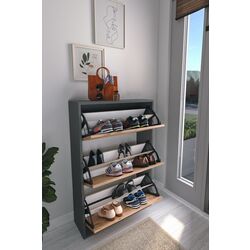 Tumba pentru incaltaminte Bofigo 3D (Anthracite/Pine) Thumb