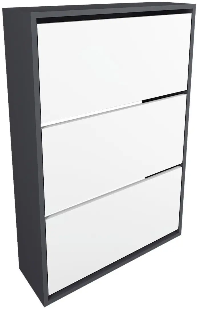 Tumba pentru incaltaminte Fabulous 3D (Anthracite/White)