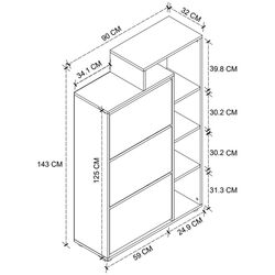 Tumba pentru incaltaminte Bofigo Lego (Pine) Thumb