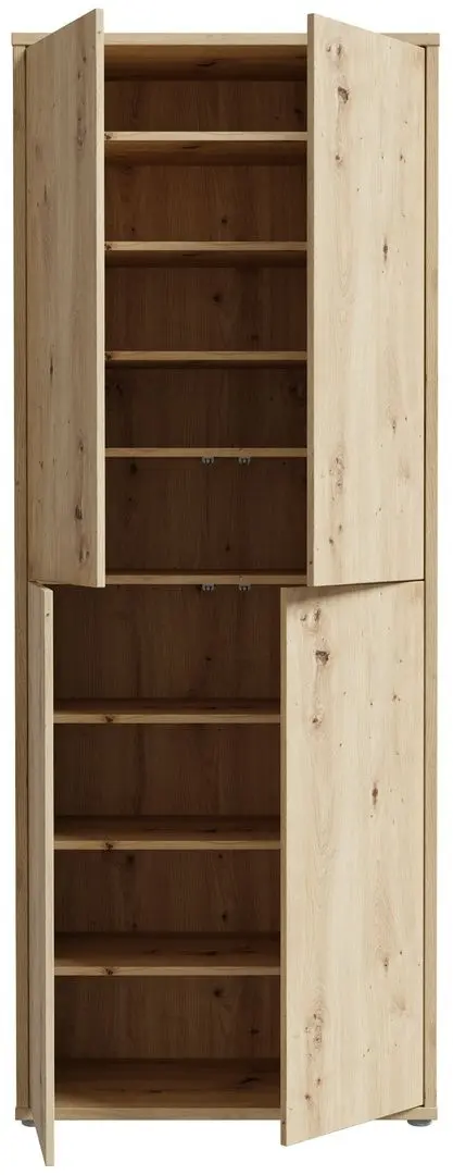 Шкаф для обуви Fortuna Agness 74.5x191.9x34.9 (Artisan Oak) - 6