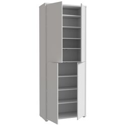 Dulap pentru incaltaminte Fortuna Agness 74.5x191.9x34.9 (Light Grey) Thumb