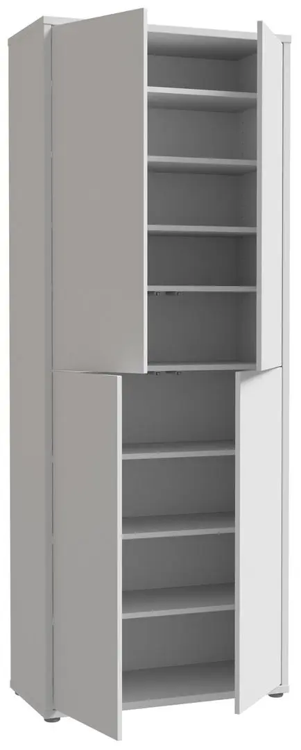 Dulap pentru incaltaminte Fortuna Agness 74.5x191.9x34.9 (Light Grey) - 7