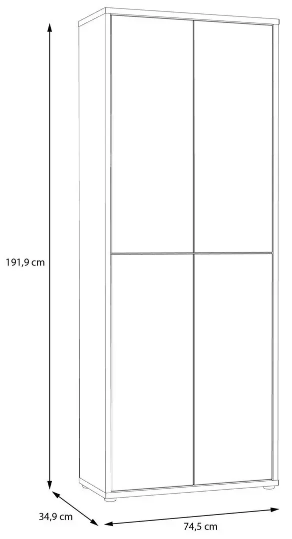 Шкаф для обуви Fortuna Agness 74.5x191.9x34.9 (Mint Green) - 3