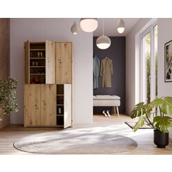 Шкаф для обуви Fortuna Agness 109.2x191.9x34.9 (Artisan Oak) Thumb