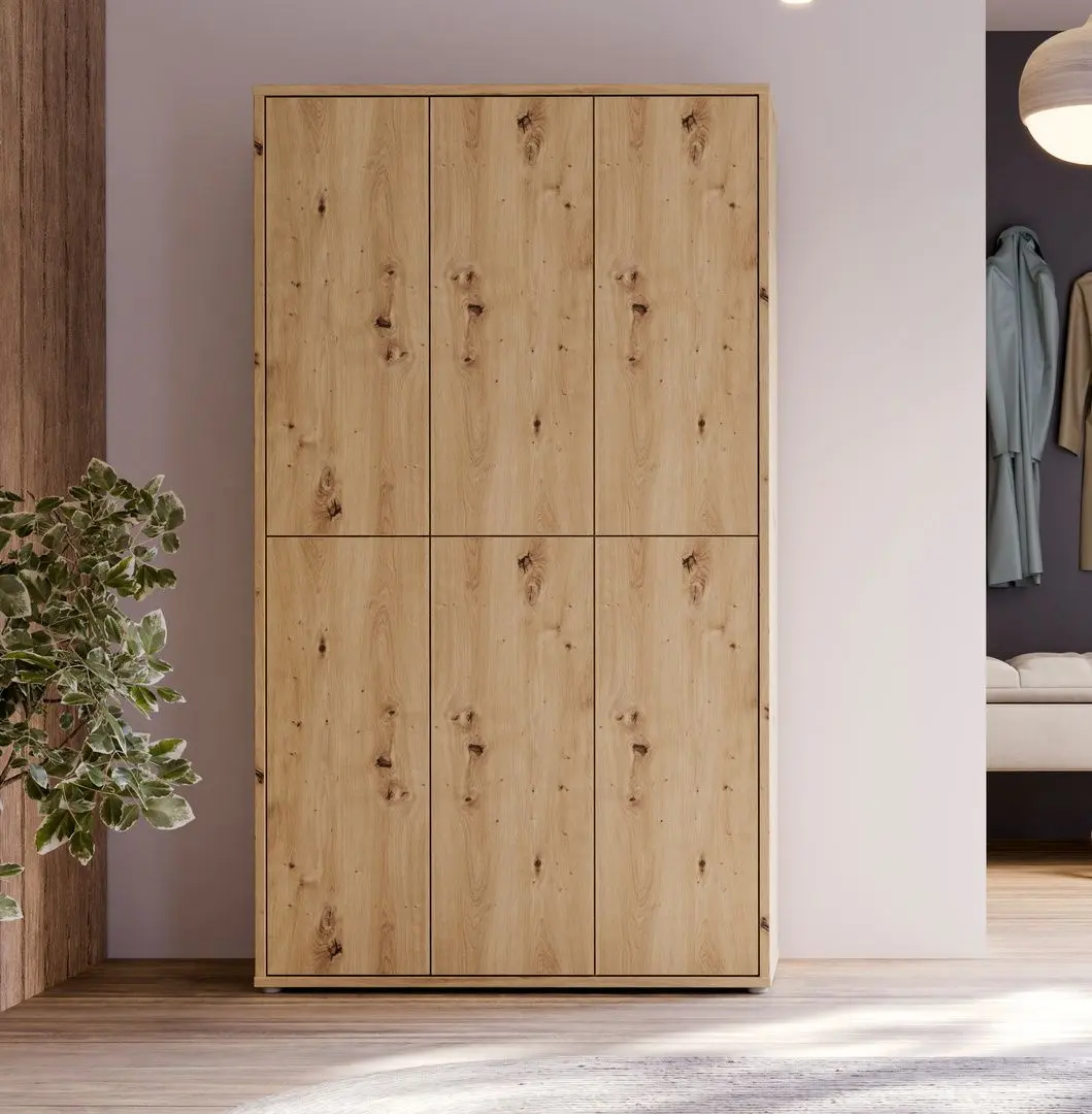 Шкаф для обуви Fortuna Agness 109.2x191.9x34.9 (Artisan Oak)