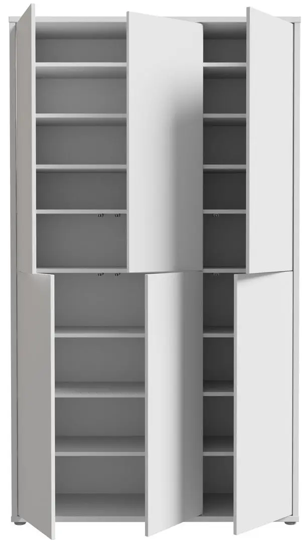 Шкаф для обуви Fortuna Agness 109.2x191.9x34.9 (Light Grey) - 6