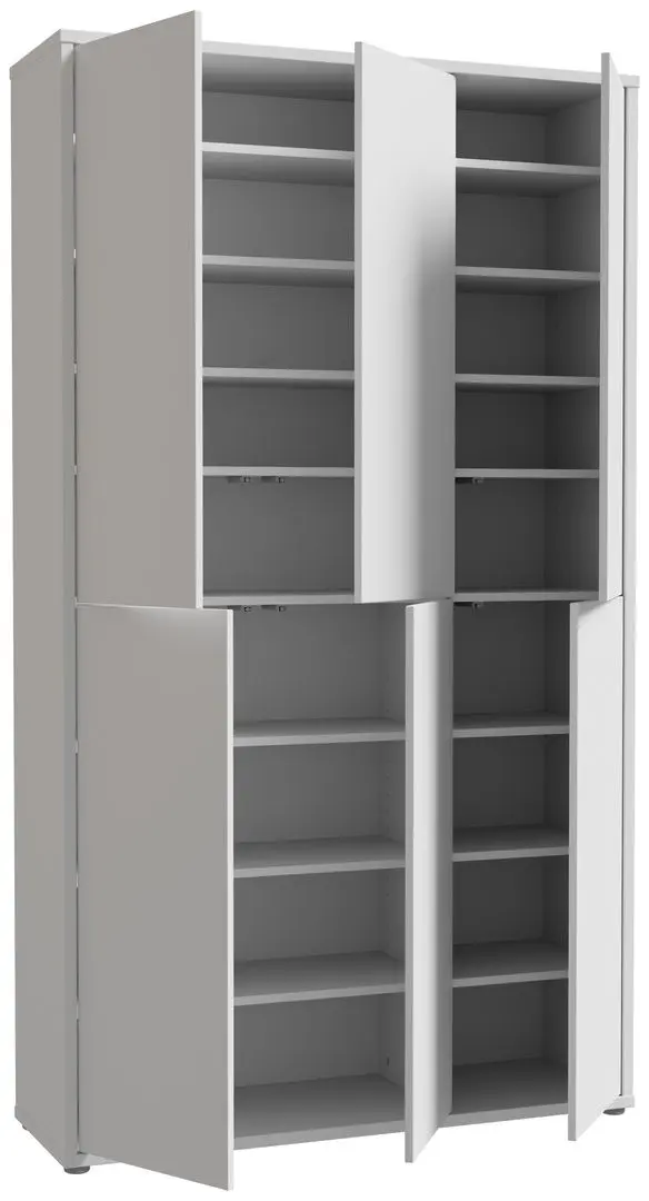 Шкаф для обуви Fortuna Agness 109.2x191.9x34.9 (Light Grey) - 7