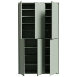 Dulap pentru incaltaminte Fortuna Agness 109.2x191.9x34.9 (Mint Green) Thumb