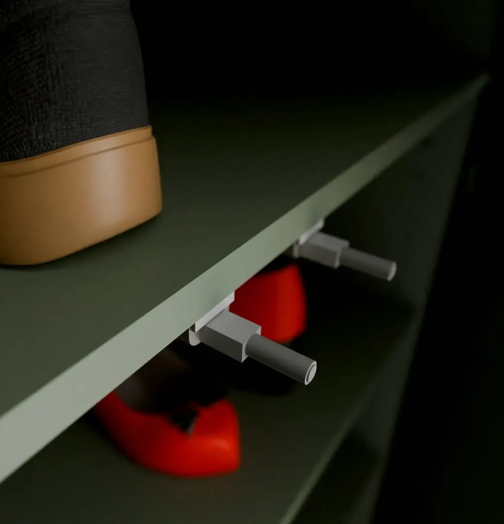 Dulap pentru incaltaminte Fortuna Agness 109.2x191.9x34.9 (Mint Green) - 8