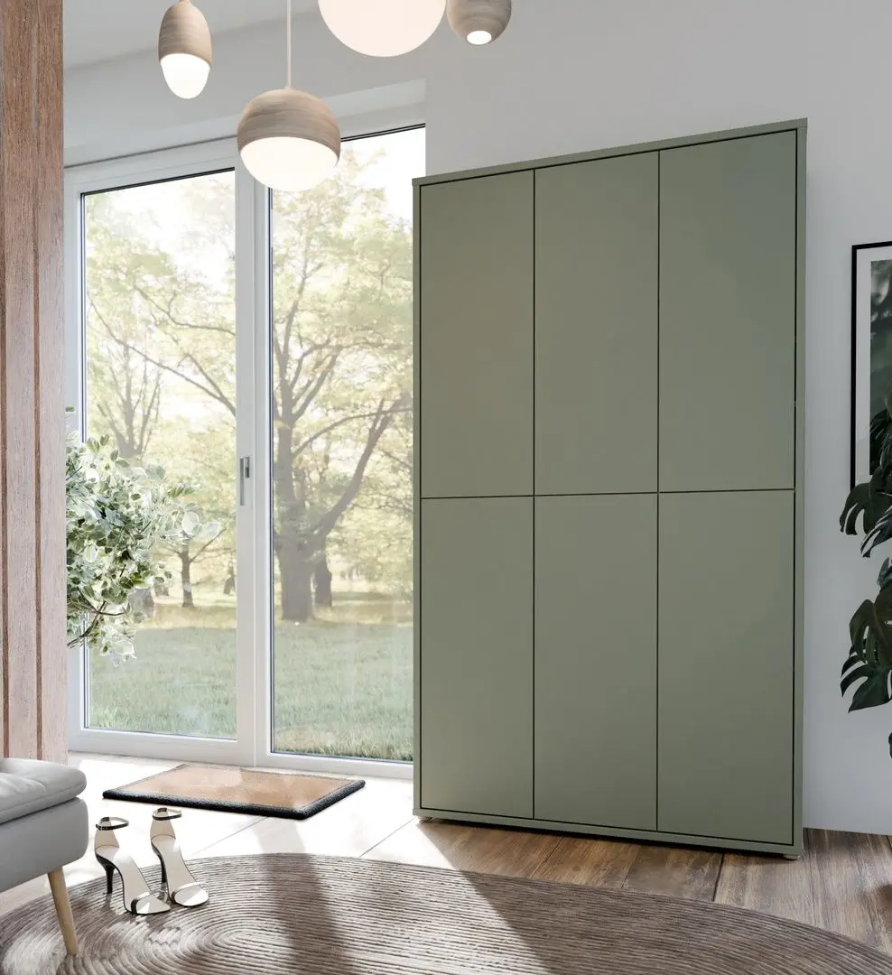 Dulap pentru incaltaminte Fortuna Agness 109.2x191.9x34.9 (Mint Green)