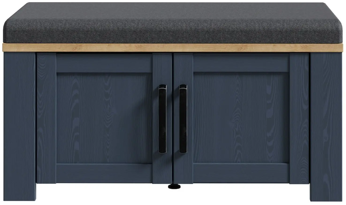 Tumba pentru incaltaminte Fortuna Brigitta 86.5x45.7x42 (Blue Oak/Riviera Oak/Grey) - 3