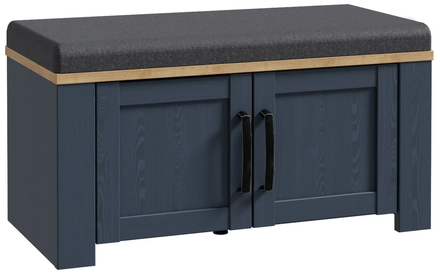 Tumba pentru incaltaminte Fortuna Brigitta 86.5x45.7x42 (Blue Oak/Riviera Oak/Grey) - 4