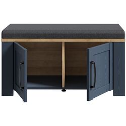 Tumba pentru incaltaminte Fortuna Brigitta 86.5x45.7x42 (Blue Oak/Riviera Oak/Grey) Thumb