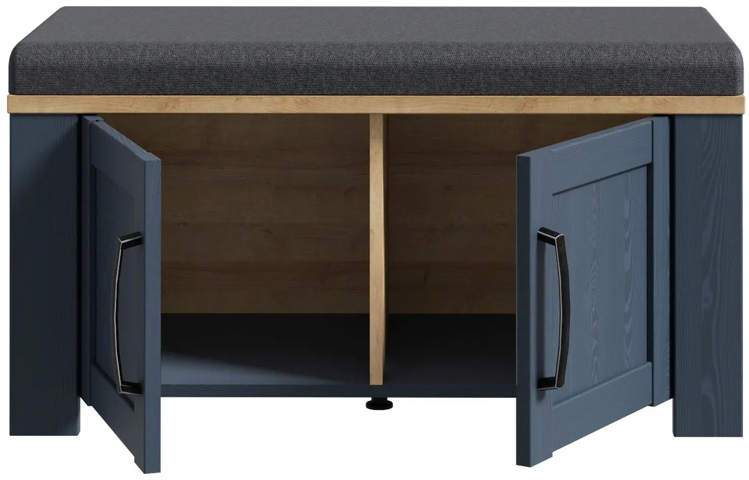 Tumba pentru incaltaminte Fortuna Brigitta 86.5x45.7x42 (Blue Oak/Riviera Oak/Grey) - 5