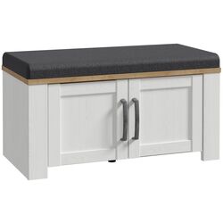 Tumba pentru incaltaminte Fortuna Brigitta 86.5x45.7x42 (White Oak/Riviera Oak/Grey) Thumb