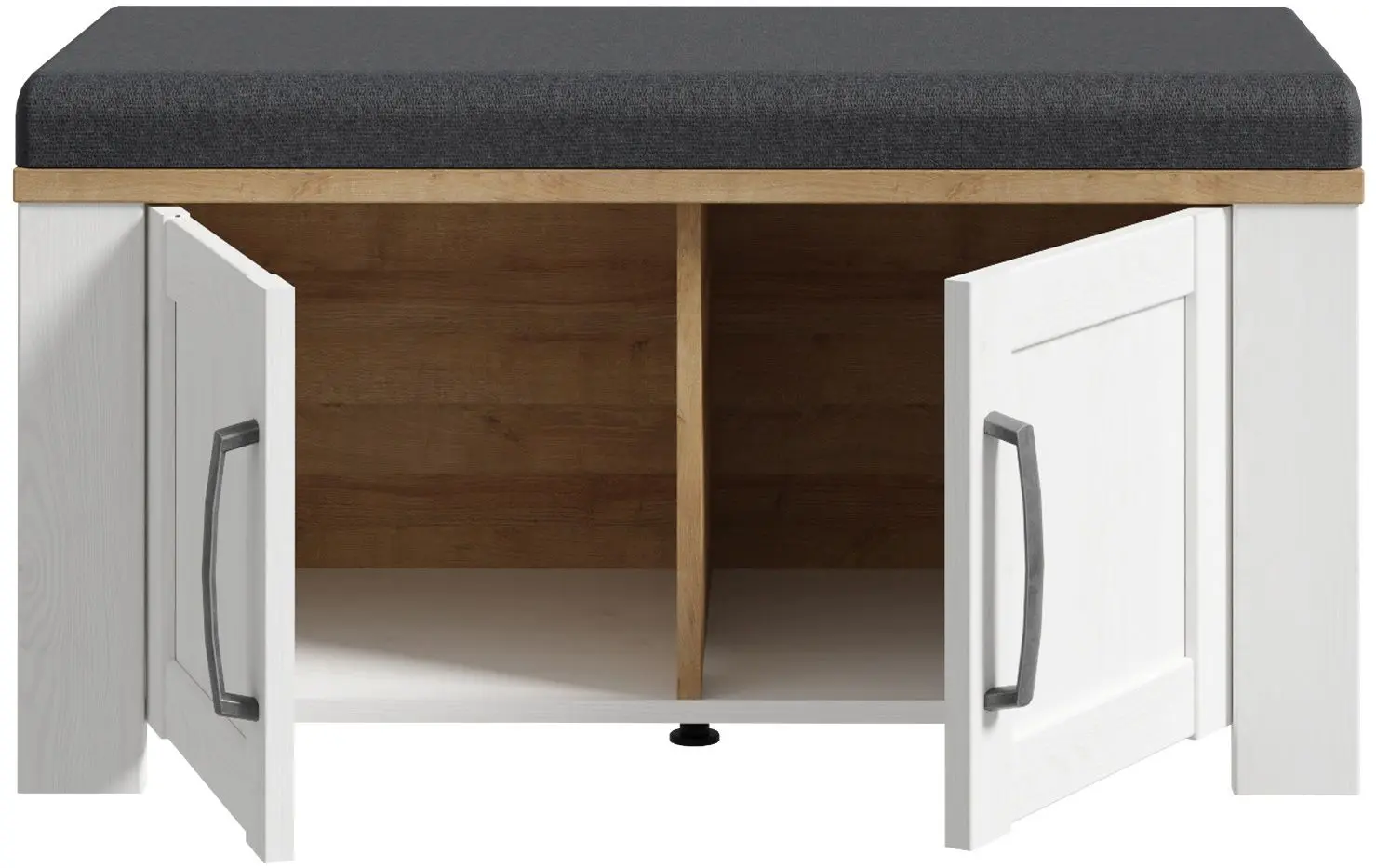 Tumba pentru incaltaminte Fortuna Brigitta 86.5x45.7x42 (White Oak/Riviera Oak/Grey) - 4